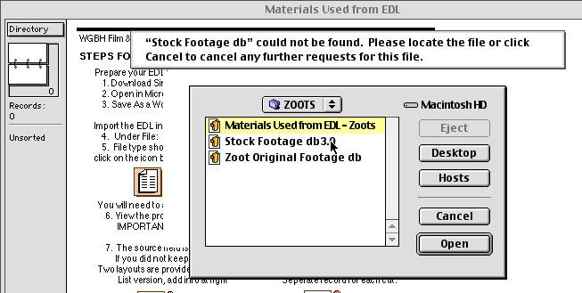 4. Clean Up Data Edit Your Records Visually scan your records to make sure the information from your original EDL made it into the corresponding FileMaker fields.