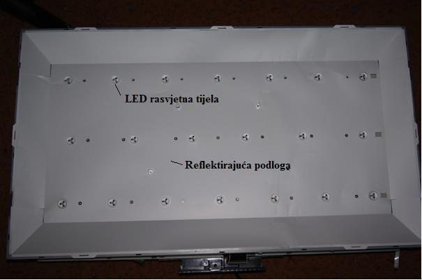 4.2 LED LED (engl. Light Emitting Diode) ili svjetleće diode su trenutno najaktualnija svjetleća tijela pa su tako našla svoju primjenu u televizorima. Iako su otkrivena davne 1962.