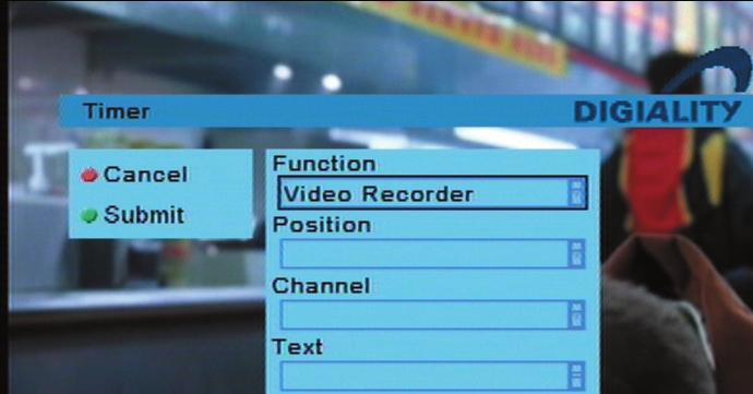 If you set the TIMER function on the receiver to start a recording on your VCR (Video timer), you must also remember to set your