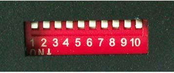 2. DMX-512 address code set: DIP switch of DMX512 decoder is with the function of writting the binary system and reading the DMX512 address code.