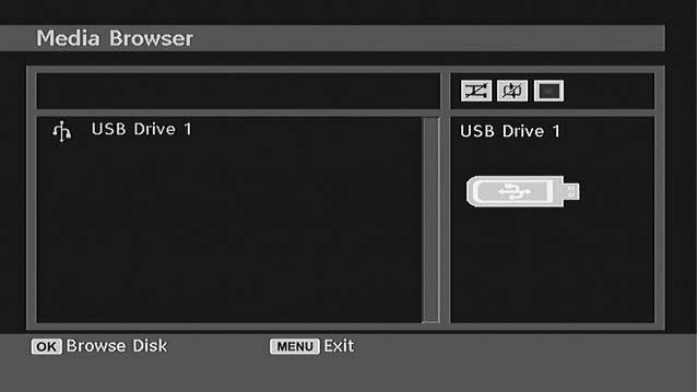 USB Media Browser This TV allows you to enjoy photo or music fi les stored on a USB device.