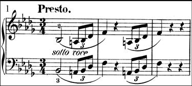Example 4.2. Chopin, Scherzo, Op.
