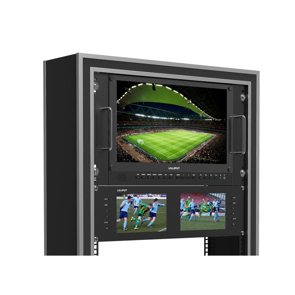 10) 6U Rack Mount Intelligent SDI Monitoring It has a various of mounting methods for broadcast, on-site monitoring and live broadcast van, etc.