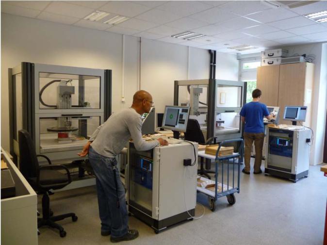 Quality inspection of all semi-finished parts at DESY prior to shipment to companies eddy current scanning tactile 3d