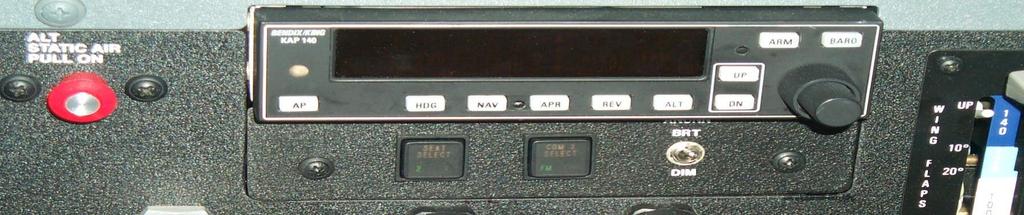 Other CAP Anomalies Seat Button selects who has the active PTT for second audio panel.