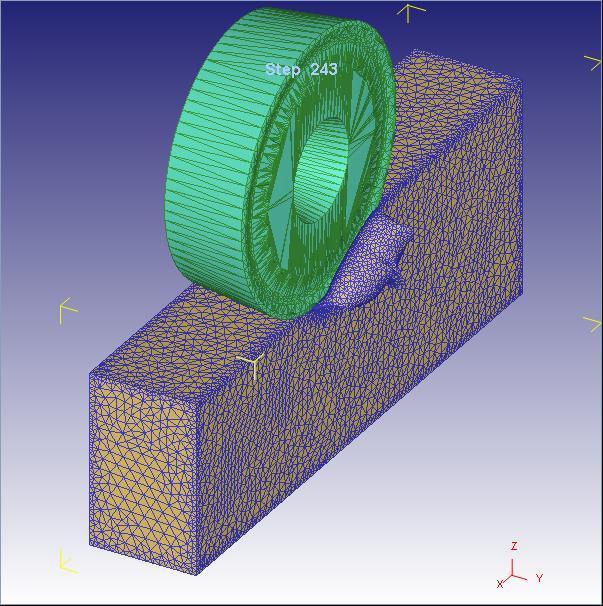Figura 13. Modelarea şi simularea prelucrării prin aşchiere a produselor polimerice folosind software-ul DEFORM -3D (sala CB206) ( 2011-TCM-LTPC Figura 14.