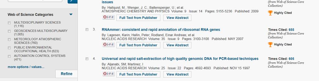Articles (the top 1% cited articles), only