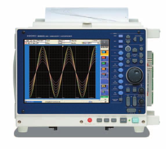 MEMORY HiCORDER 8860-50,8861-50 Recorders / Digital Oscilloscope New REC&MEM Function New Recording Logger and Oscilloscope These models feature personal computer-like operability with mouse and