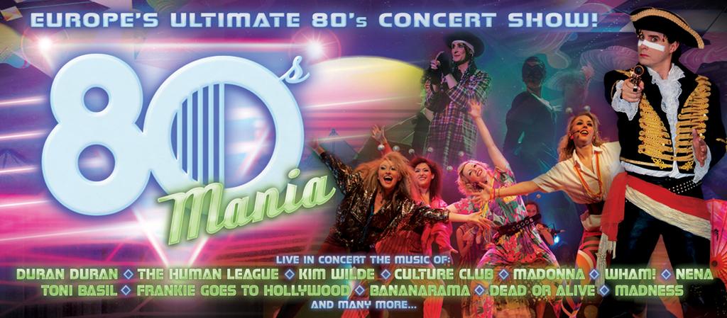 Europe's biggest and official 1980's Multi-Tribute Concert is back by popular demand, featuring 25 chart topping pop icons authentically recreated with a live band and awesome dancers, making this