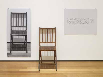 Conceptual Art Joseph Kosuth, One and Three Chairs, 1965 Art that emerged in the late 1960s, emphasizing ideas and theoretical practices rather than the creation of visual forms and objects.