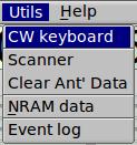 Chapter 3 CW Keyboard Selecting the CW keyboard menu item on the Utils menu opens the CW dialog. This is a fully interactive morse code generator.