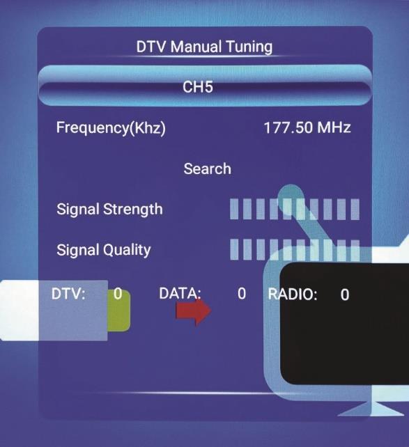 CHANNEL SETUP ANTENNA TYPE LCN AUTO TUNING Select the Antenna type between Air / Cable Select whether to use LCN to sort the channels.