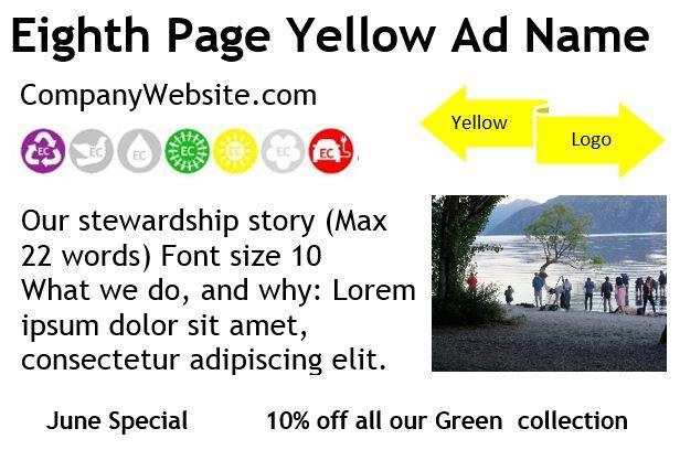 Yellow Ad Eighth Page 102 x 70.