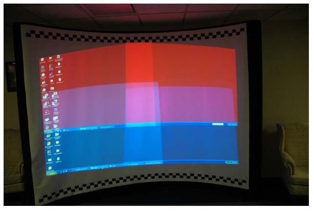 Figure 1.4: Projector Output [3] The calibration results contain one output file each projector used, and one file for each projector s blending values.