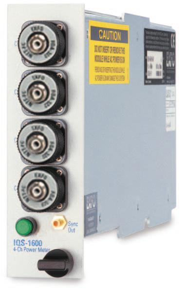Advanced Detector Options IQS-1600/IQS-1700/OHS-1700 The IQS-1600: High-Performance Features With the automatic gain range feature, power fluctuations of up to 95 db stabilize within 15 ms, and a