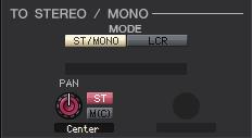 TO STEREO/MONO Here you can specify how the signal will be sent from the input channel to the STEREO bus/mono bus.
