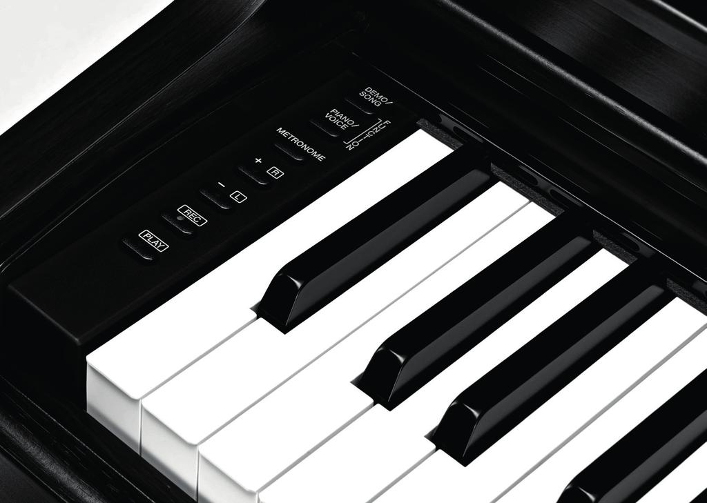 YDP-143 Design and sound ARIUS YDP-143 Highlights Graded Hammer Standard (GHS) keyboard with 88 keys and matte black keys Pure CF Sound Engine 10 Voices 192 note polyphony Metronome Damper resonance