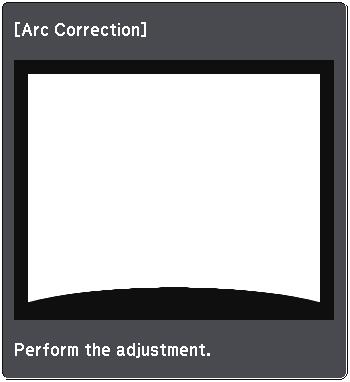 Imge Shpe 43 To reset the Arc Correction settings, hold down [Esc] for bout two seconds while the re selection screen is displyed, nd then select Yes.
