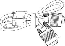8 m VGA cable (VGA to VGA) 1.