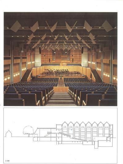 the side walls, were to my knowledge, never carried out. Fig. 8. Carl Nielsen Hall in Odense Concert and Congress center.