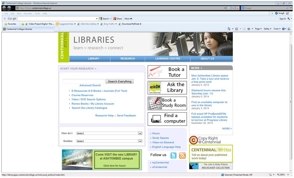 LIBRARY HOMEPAGE