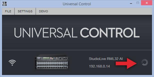 R Pas réparable par l'utilisat SERIAL N 3 Networking the RML-series Mixer 3.4 Wireless Control Setup 3. Power on the RML-series mixer and wait until the Power LED has turned solid red.