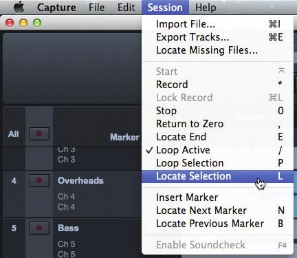 7 Capture 7.3 The Session Page Scrolling To scroll left and right through time in your Session, click-and-drag the horizontal scroll bar near the bottom of the Edit window.