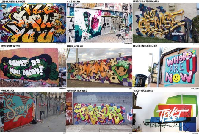 Marketing In 2015, Bieber revealed his upcoming album s track list by sharing song titles through wall graffiti around the world on Twitter and Instagram.