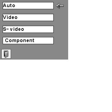 Top Control INPUT button INPUT button Video Computer 1 Menu Operation 1 2 3 Use the MENU button to display the On-Screen Menu.