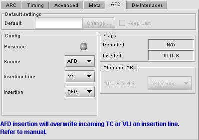 Warning messages Warning messages may appear at the bottom of the panel when conflicts arise because of the settings.