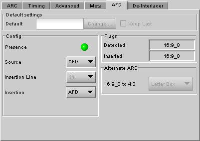 Namedropper tab A green button indicates the presence of Namedropper on line 18 for SD inputs. The same indication is used for HD inputs if a compliant Namedropper ANC packet is present.