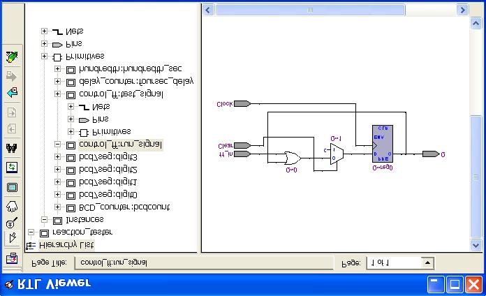 Double-clicking on any block of the displayed circuit will reveal a more detailed structure of this block.