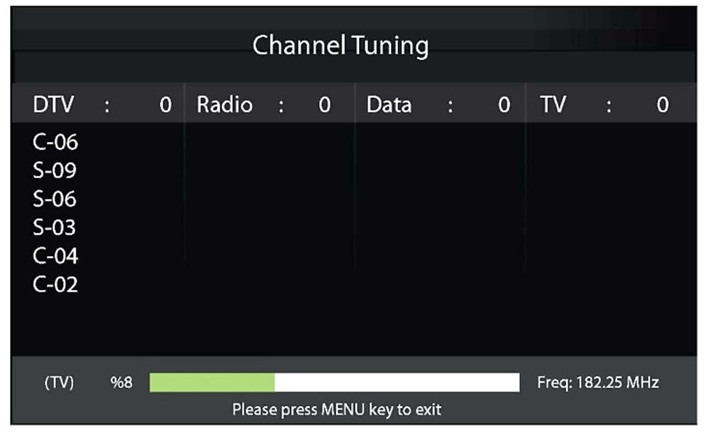 ENG VIVAX Auto Tuning Press button to select Auto search item, than press OK button to enter into Submenu.