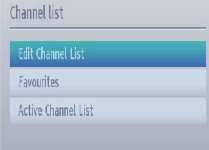 English Channel List, Sorting Programmes, Programme Locking You can view stored channels and sort them by using the Channel List feature.