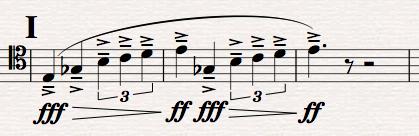 Following the same idea at letter I, ease up on the ascending line: When performing passages such as this, keep sostenuto air and use the tongue for clear articulation.