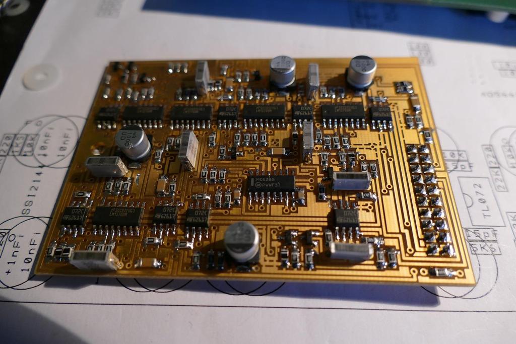A filterboard top view, with the