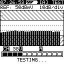 Limit Testing The Model Three can quickly perform a test of all analog channels in the cable system to specified test limits with a single key press.