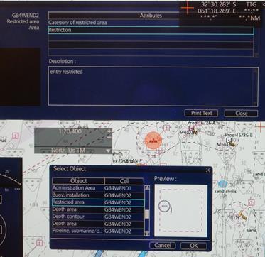 GB4WEND1 displays entry prohibited Figure 11 ECDIS D