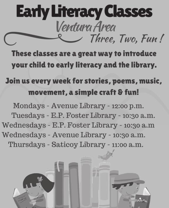 Foster, 37 events at Avenue Library and 36 events at Saticoy.