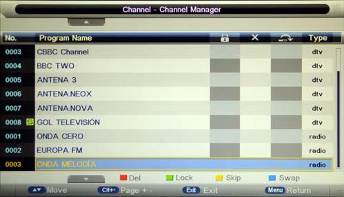 OSD Menu OSD Menu 3. Channel menu(in ATV/DTV mode) Air OK Channel Management: Enter the Channel management menu to edit the channels.