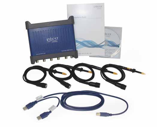 Connections Kit contents USB Ch A Ch B Ch C Ch D EXT (external trigger) GEN (function generator on all models + AWG on B models) Software Development Kit The PicoScope 3000 Series SDK is available