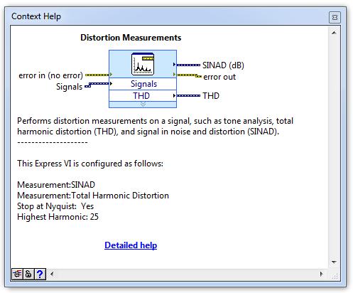 THD Total Harmonic Distortion.