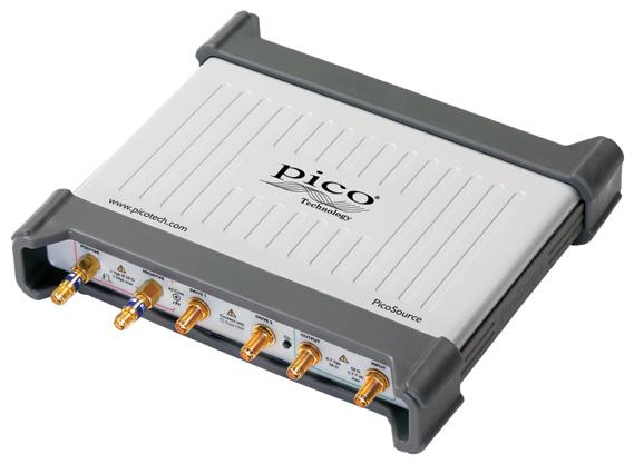 The PicoSource PG900 differential fast-step pulse generators re-house the PicoScope 9311 and/or 9312 pulse sources in a separate USB-controlled instrument, and are supplied with PicoSource
