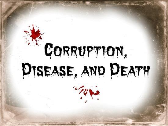 Images of corruption, disease, and death appear throughout Act 4 to help convey the author s theme that a corrupt head of state