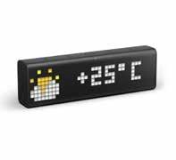 LaMetric LaMetric tracks time, weather, emails, calendar events, tweets, followers, news, deadlines and any other metric needed for your home or