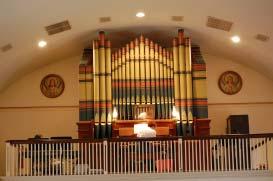 1961 Austin Organ, Opus 2239 First Presbyterian Church of Bel Air GREAT (unenclosed) SWELL (enclosed) PEDAL Principal 8' Rohr Gedeckt 8' Contrebass 32' (resultant wired in 1983) Octave 4' Viola 8'