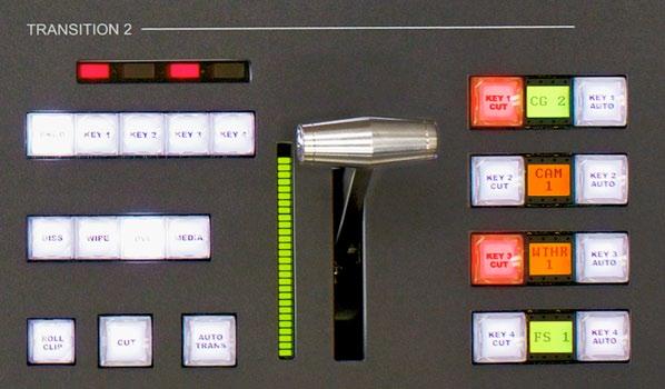 #6. Familiar Next Transition Control Panel Design The Carbonite is a switcher designed to excel at live production. The number one goal of a live production is to minimize on air mistakes.