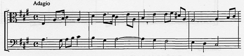 Sonata*, A major RI 142 Source: GB-Ob Mus. Sch. MS D.