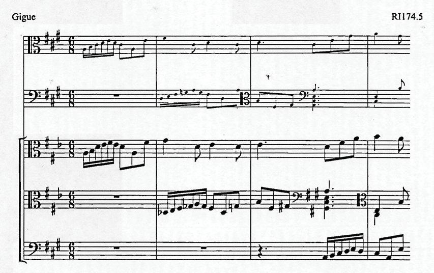A3 2 VIOLINS AND BASSO CONTINUO Sonata, A major RI 175 Sources: Sonatae Pro Diversis Instrumentis, op. 1 (London, 1688), 'Sonata Sesta' B-LVu P206 \9inc.), f.1 F-LYm 129.