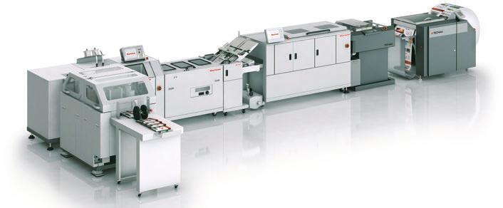 Smart Stitching System StitchLiner6000 Digital In-line Saddle-Stitcher Sequencing Module AS-30S In-line Saddle-Stitcher StitchLiner6000 Digital Cutter Unwinder Cover Feeder CF-30S Features High